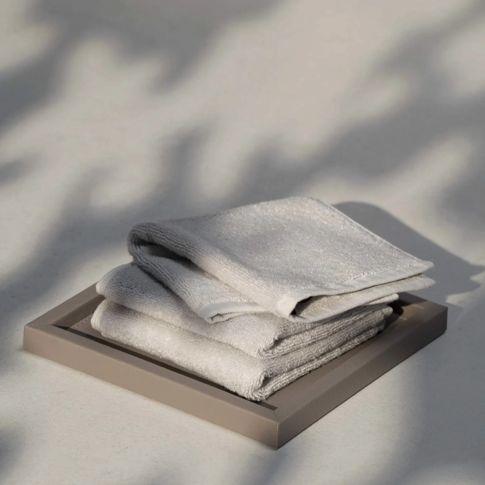 Fuji Pima Pamuk El Havlusu Açık Gri 30x30 cm - 1