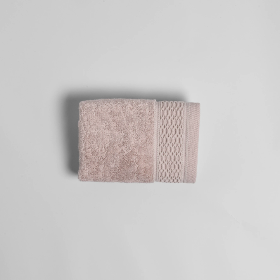 Poppy Penye Pamuk El Havlusu Açık Pembe 30x50 cm - 1