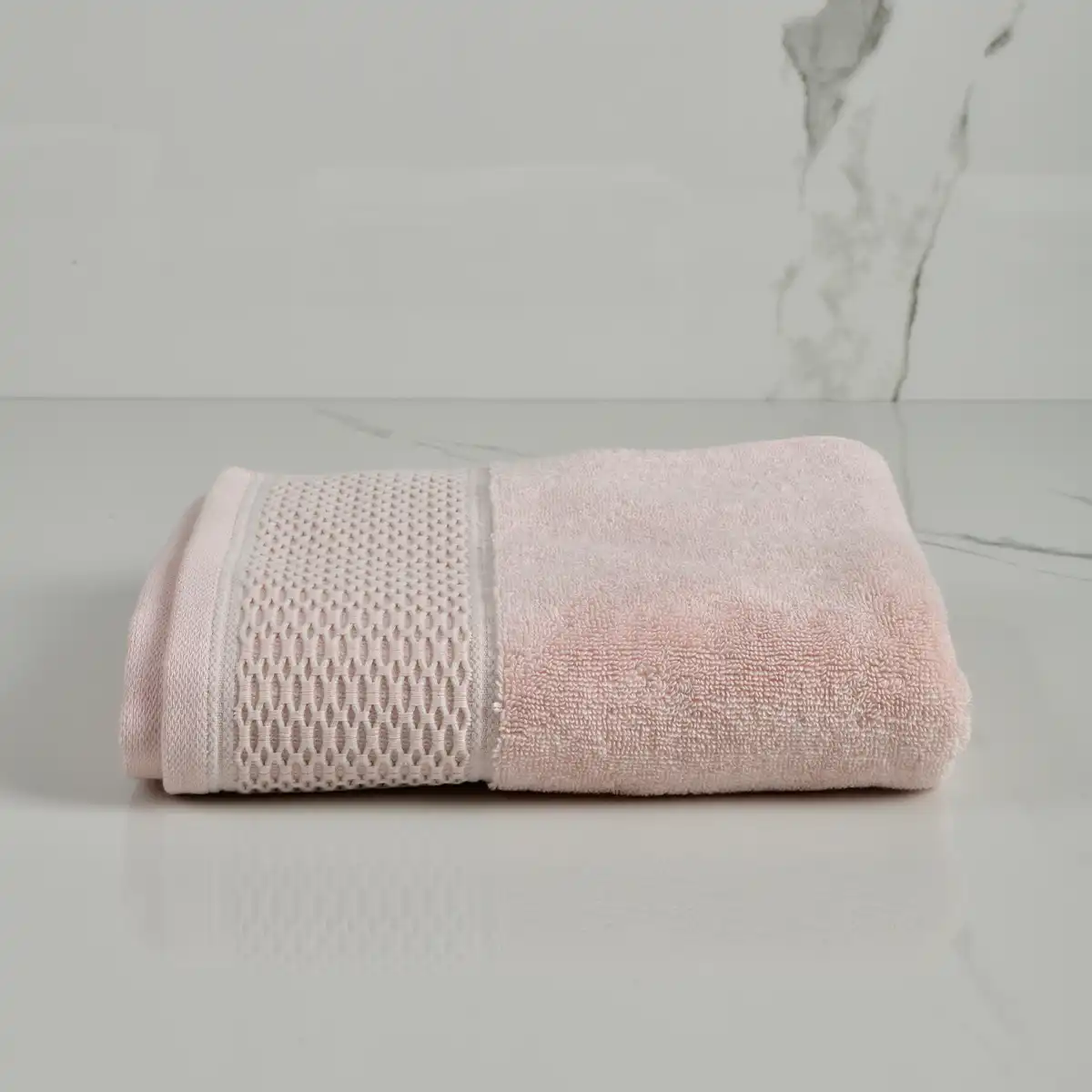 Poppy Penye Pamuk Yüz Havlusu Açık Pembe 50x90 cm 