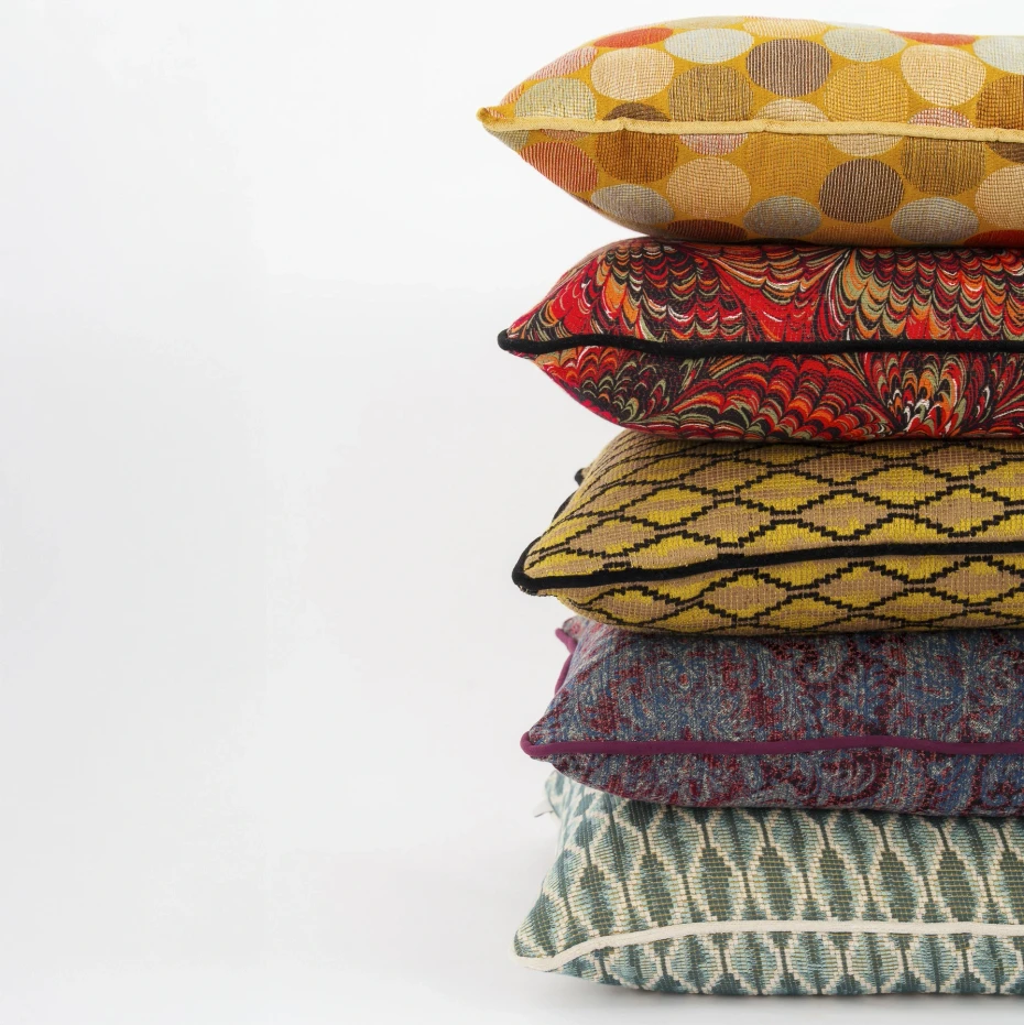 Caido Biyeli Dekoratif Kırlent Renkli 45x45 - 4