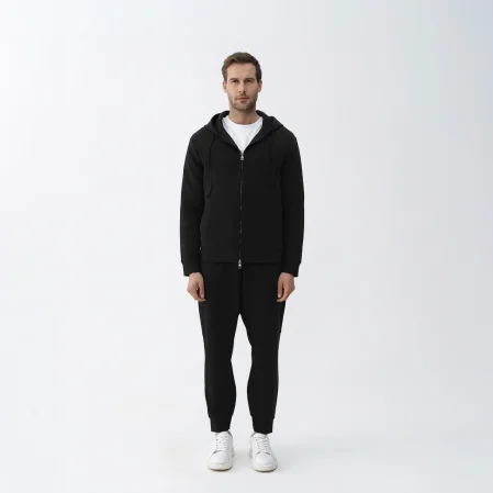 Nico Erkek %100 Pamuk Jogger Eşofman Altı Siyah - 1