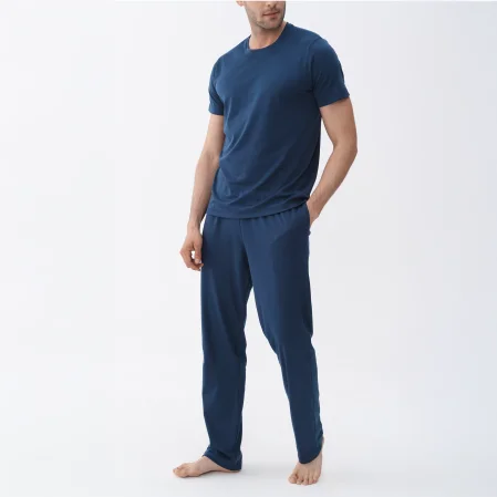 Karis Erkek Pamuklu Pijama Takımı Lacivert - 3