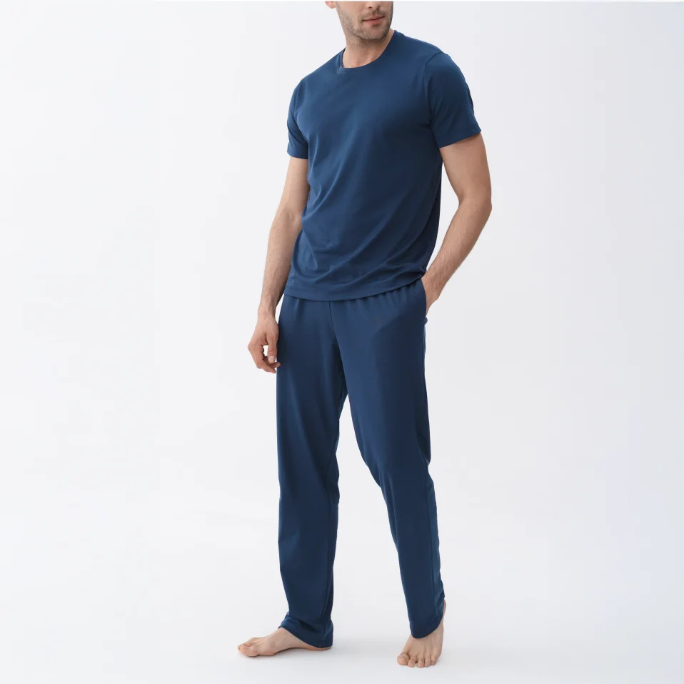 Karis Erkek Pamuklu Pijama Takımı Lacivert - 3
