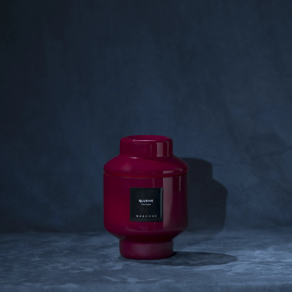 Lois Cam Kapaklı Bordo Mum 350 Gr - 1