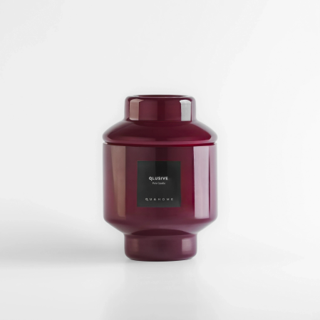 Lois Cam Kapaklı Bordo Mum 350 Gr - 2