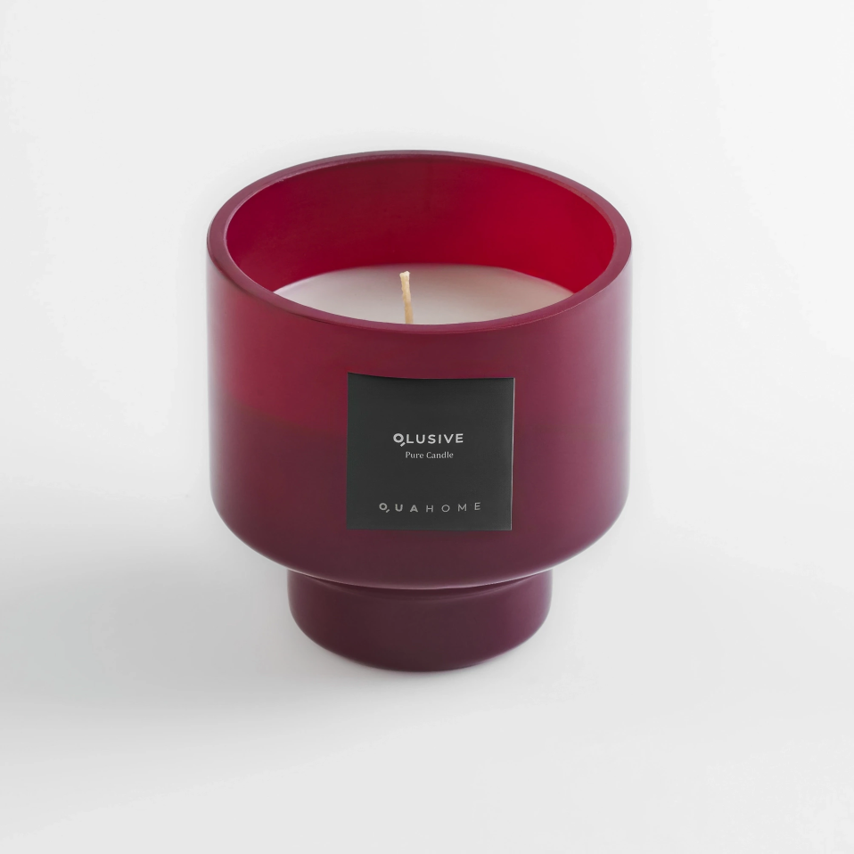 Lois Cam Kapaklı Bordo Mum 350 Gr - 3