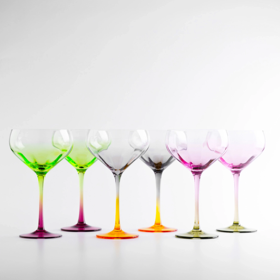 Luc Renkli 6lı Kup Bardak 380 ml - 8