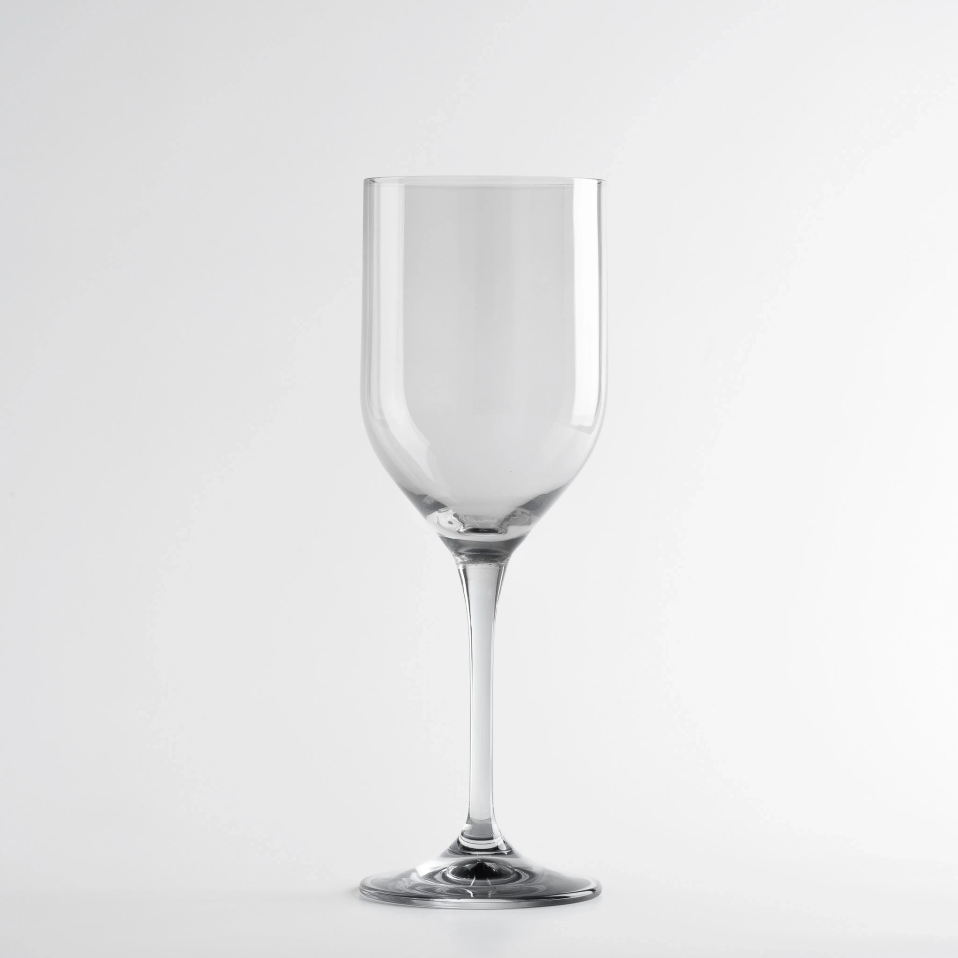 Sunset Kristal Beyaz Şarap Kadehi Antrasit 330 cc - 1