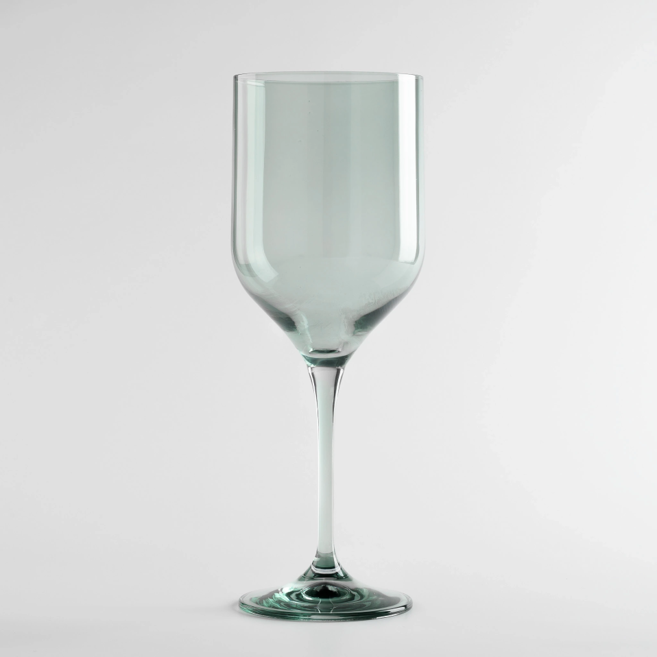 Sunset Kristal Kırmızı Şarap Kadehi Koyu Yeşil 400 cc - 1