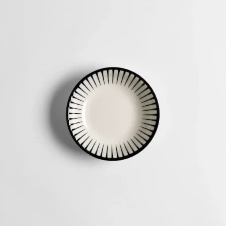 Aspen Siyah Çizgili Servis Kasesi 11 cm - 1