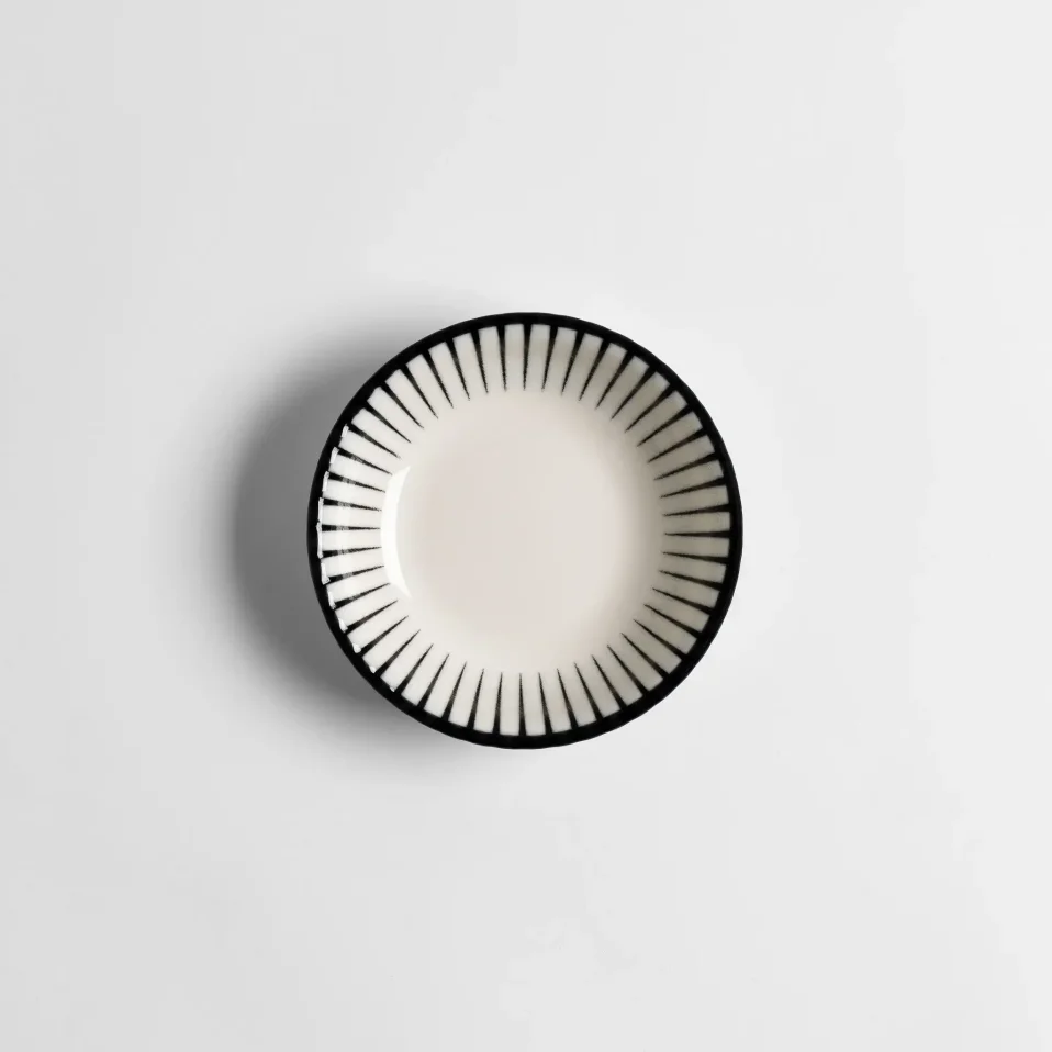 Aspen Siyah Çizgili Servis Kasesi 11 cm - 1