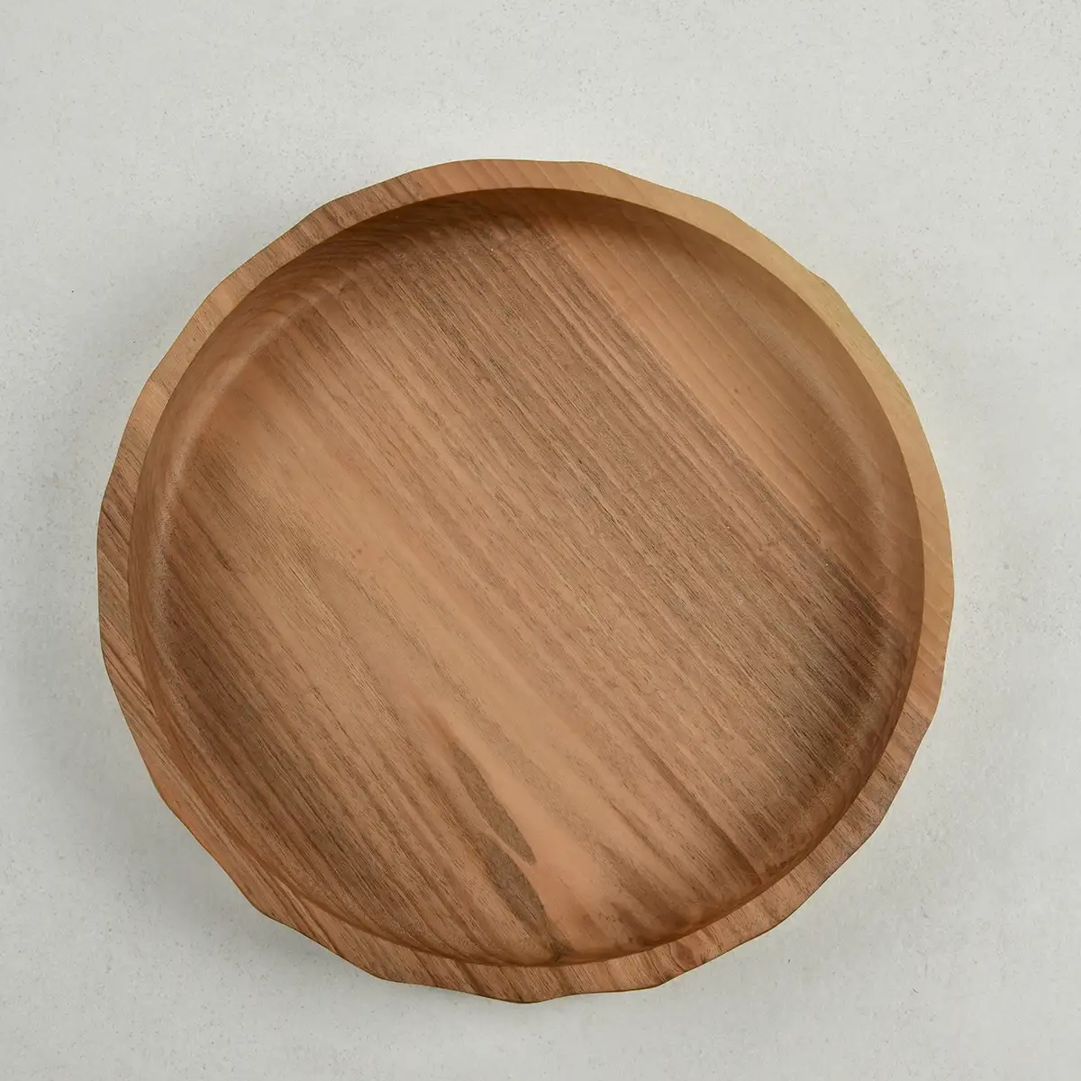 Tino Ceviz Ahşap Kase 30x30x7.5 cm - 4
