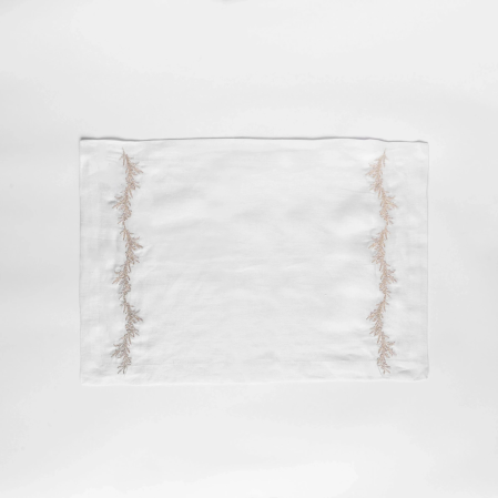 Petite % 100 Keten Beyaz Amerikan Servis 35x50 cm 