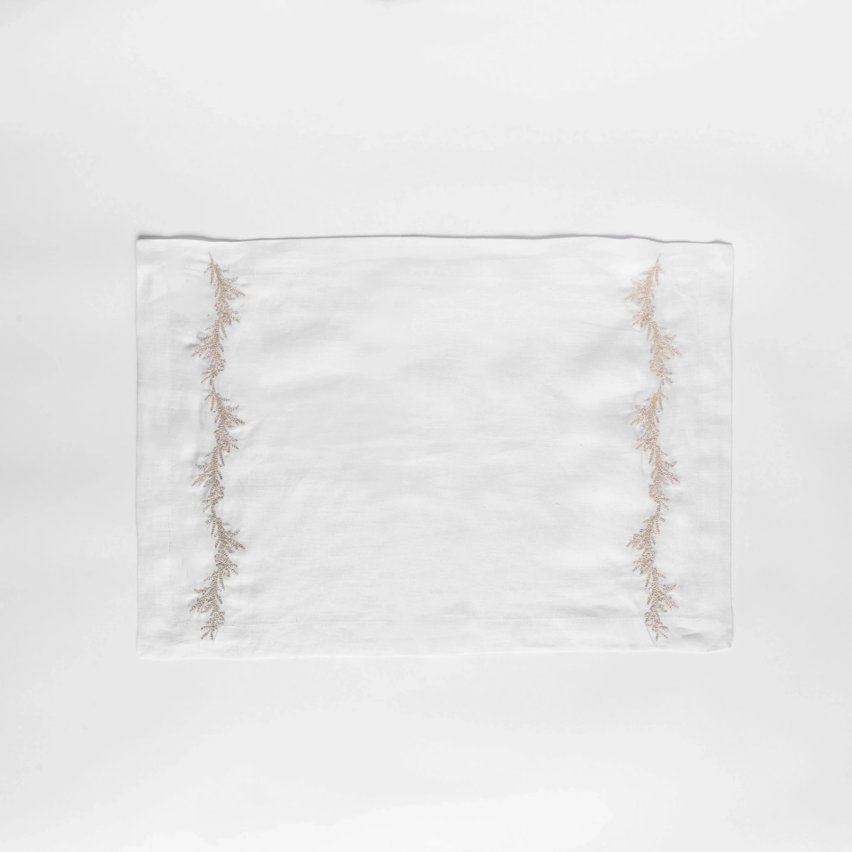 Petite % 100 Keten Beyaz Amerikan Servis 35x50 cm - 1