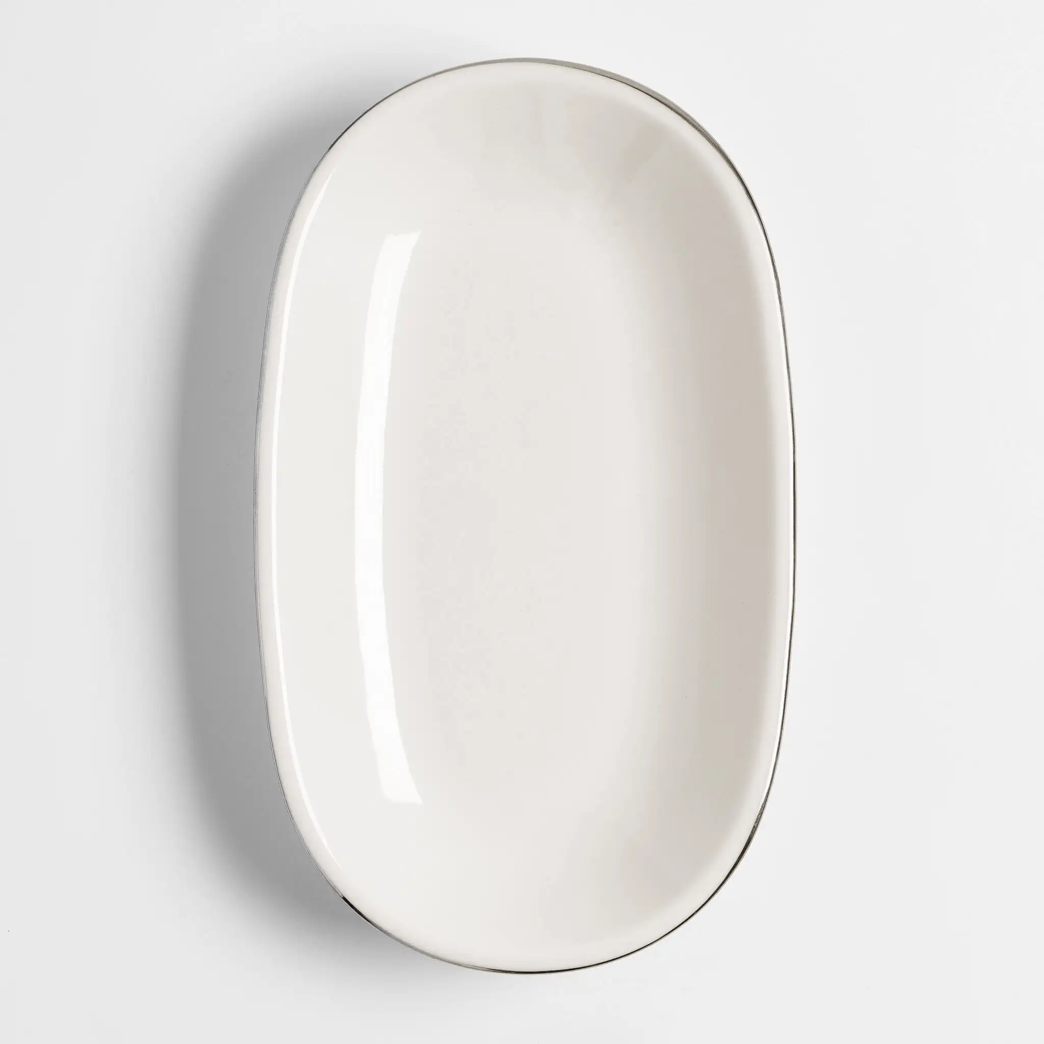 Elias Platin Kayık Tabak 24x14 cm - 1