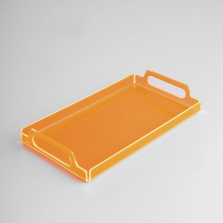 Vasa Neon Pleksi Tepsi Turuncu 35x20 cm 