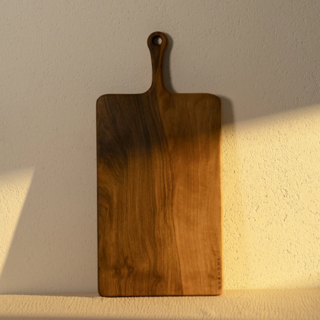 Ira Ceviz Ahşap Kesme & Sunum Tahtası 52x25x1.8 cm - 1