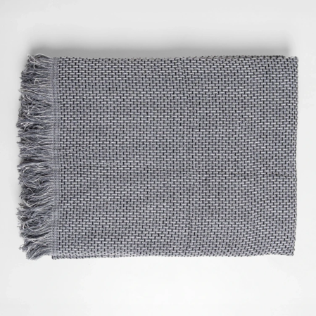 Curly Çift Kişilik Battaniye Siyah Gri 200x220 cm - 2