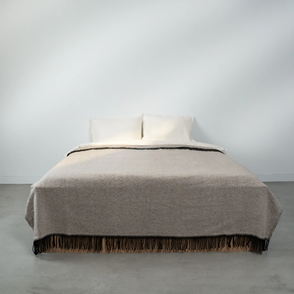 Shear Çift Kişilik Battaniye Taş 200x220 cm - 1
